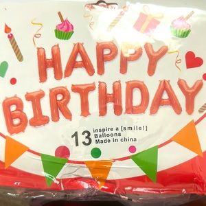 Happy Birthday Balloons - wall decor